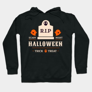 Scary Night R.I.P Trick Or Treat Halloween Hoodie